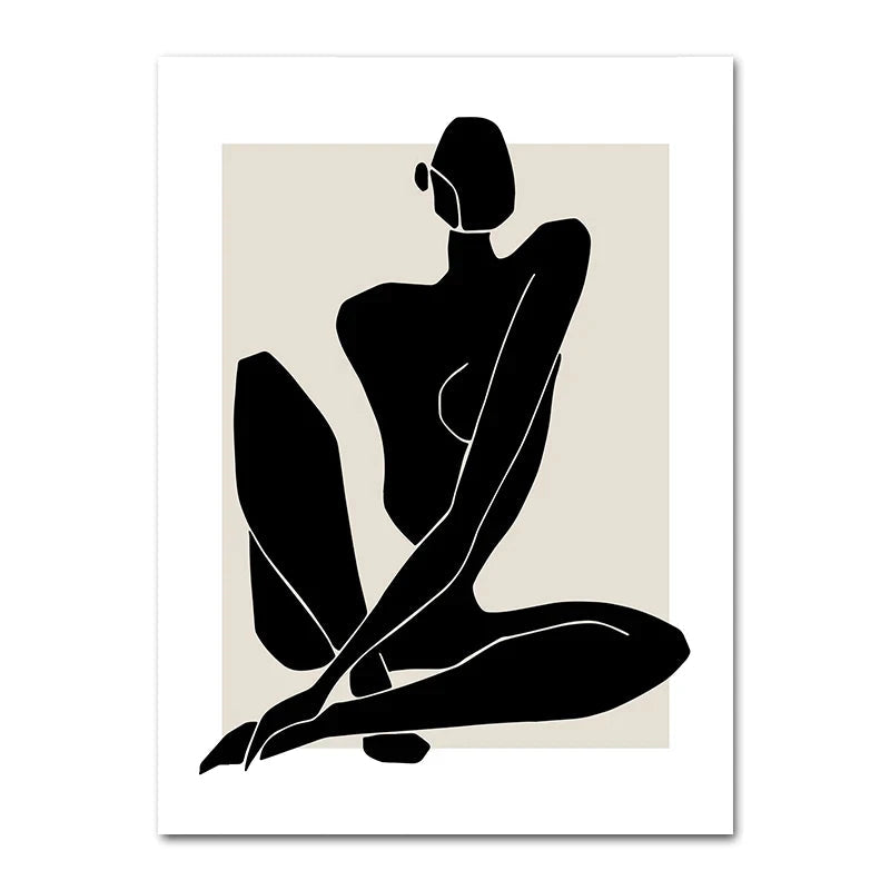 Geometric Leaf Rainbow Abstract Boho Canvas Prints Bohemia Line Poster Nordic Room Wall Aesthetics Art Painting For Home Decor Quick Pick Grocers